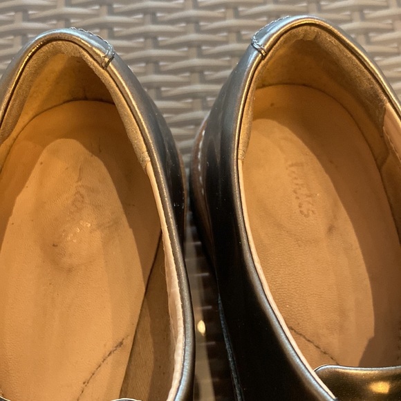 Clarks Pewter Oxford Shoes - Picture 3 of 7